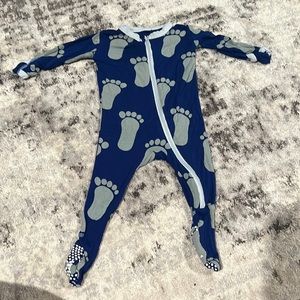 Kickee pants bamboo footie pjs